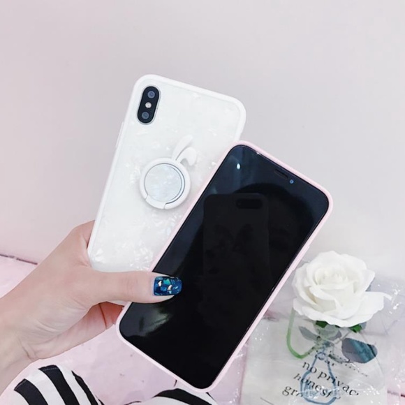 *NEW iPhone 7/8/Plus/6/6S Shell Ring Holder Case - Picture 7 of 8